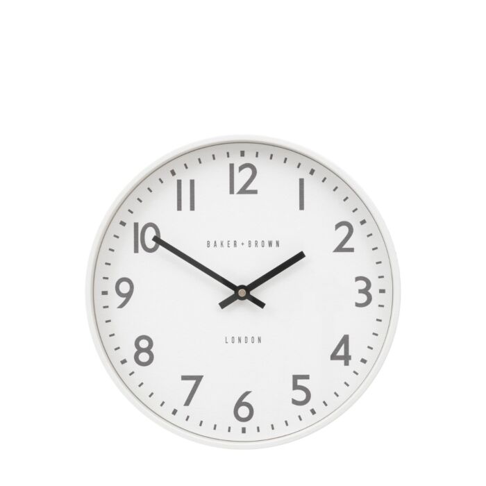 Baker Brown Norton Wall Clock - Putty